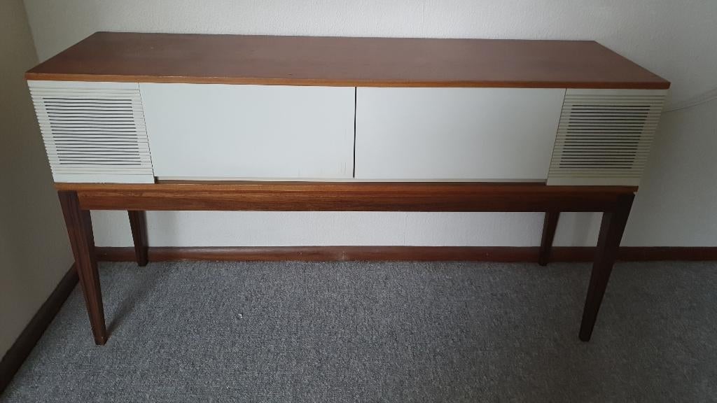 Seventies muziekmeubel Grundig, radio & platenspeler Philips, Ophalen, Gebruikt, Tuner of Radio, Overige merken