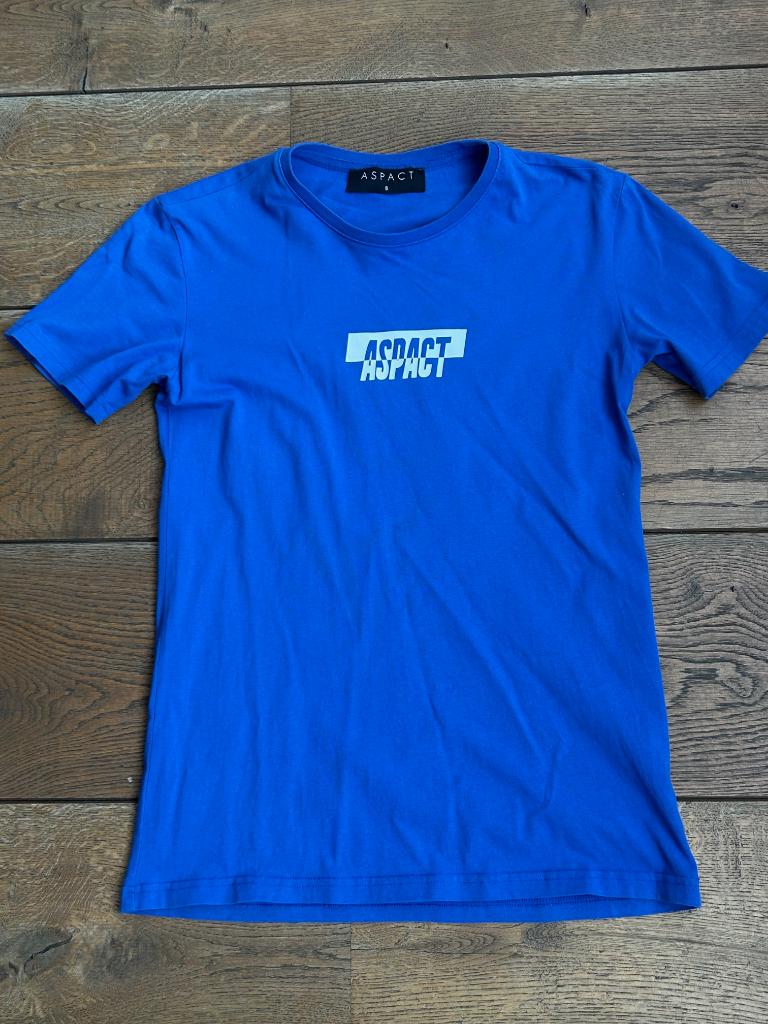 ASPACT shirt S in ~~nieuw~~ staat, Kleding | Heren, T-shirts, Verzenden, Zo goed als nieuw, Maat 46 (S) of kleiner, Blauw