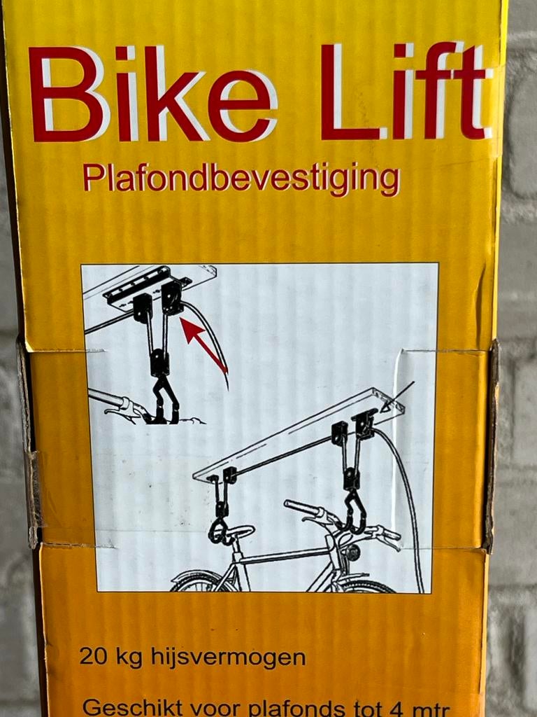Fietslift bikelift fiets ophangsysteem, Fietsen en Brommers, Fietsaccessoires | Fietsenrekken, Ophalen of Verzenden, Nieuw
