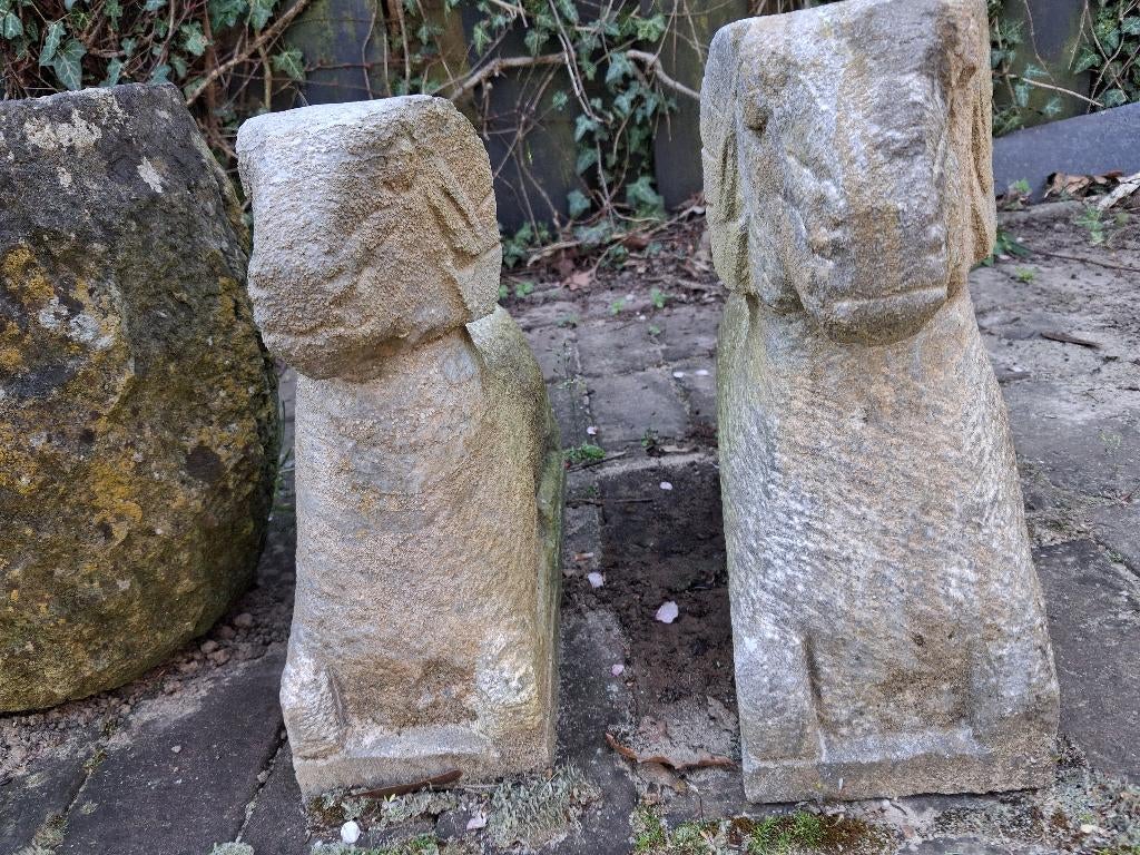 2 hardstenen rammen, Ophalen, Gebruikt