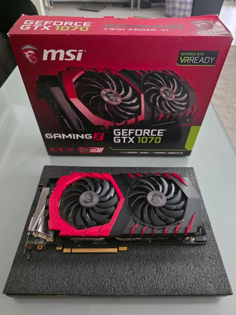 MSI GTX 1070 Gaming X 8GB videokaart, Computers en Software, Videokaarten, PCI-Express 3, HDMI, Ophalen of Verzenden, Nvidia