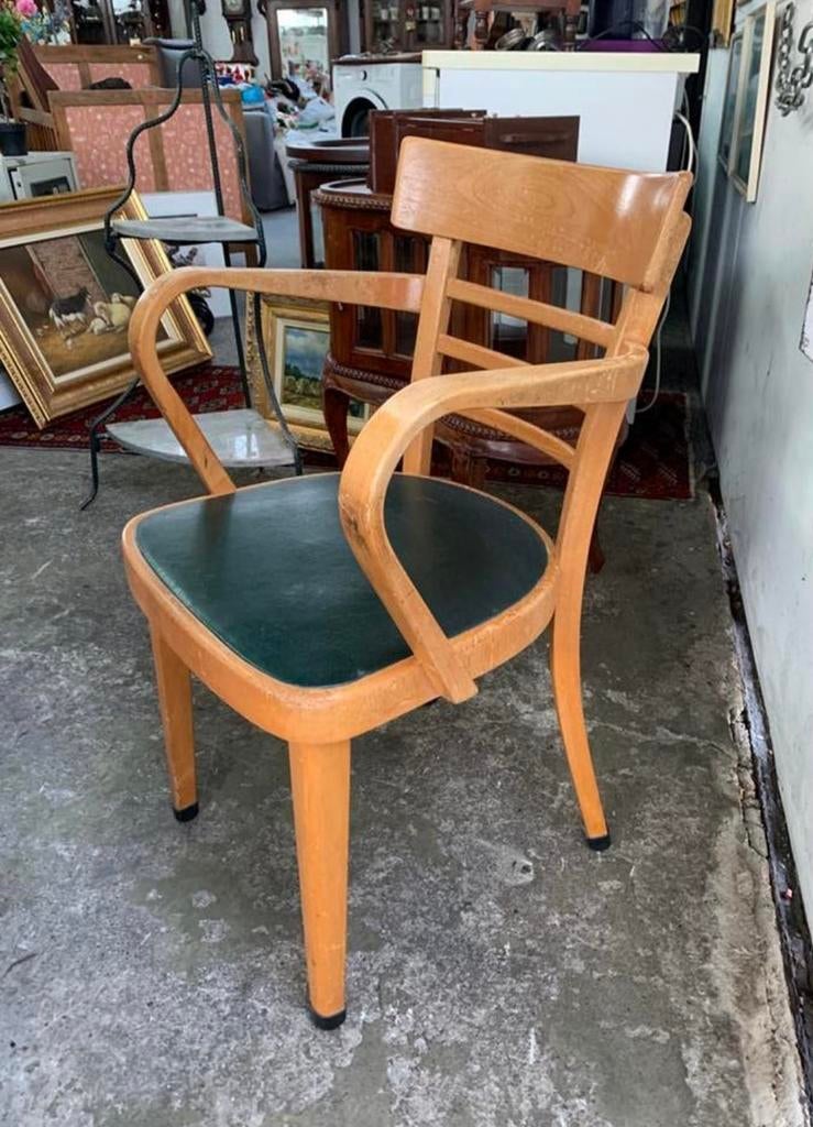 Fauteuil stoel gebr Verhouden Oirschot jaren 60., Ophalen of Verzenden