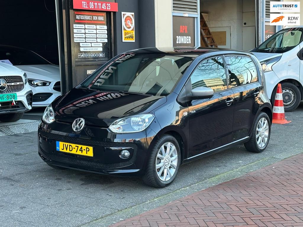 Volkswagen UP! 1.0 high up! 5 Deurs Navi Airco PDC, Stof, Gebruikt, 840 kg, 4 stoelen