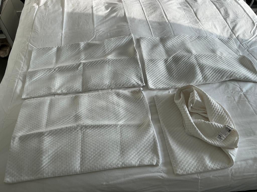 Madame Coco, 4 st. kussenbeschermhoezen, waterafstotend,, Overige maten, Wit, Overige typen, Nieuw