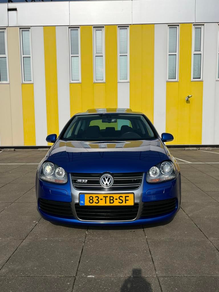 Volkswagen Golf 3.2 V6 184KW R32 3D 4M AUT 2006 Blauw, Stof, 3189 cc, Startonderbreker, Blauw