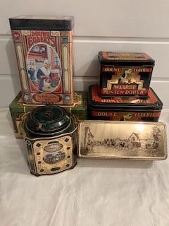 Lotje vintage blikken Douwe Egberts - Pickwick - 6 stuks, Verzenden, Gebruikt, Koffie, Douwe Egberts