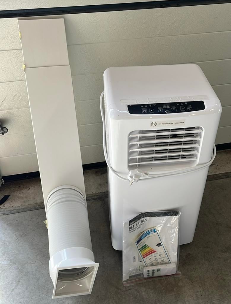 Mobiele airco Handson Bari, Witgoed en Apparatuur, Airco's, Zo goed als nieuw, Mobiele airco, Minder dan 60 m³, 3 snelheden of meer