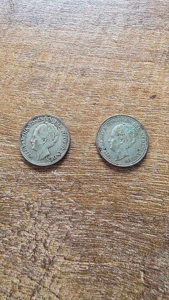 2 halve guldens uit 1922 en 1930, Postzegels en Munten, Ophalen of Verzenden