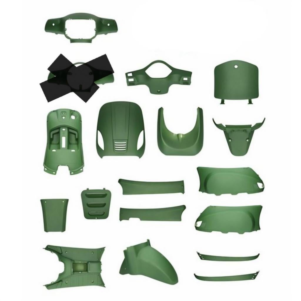 nieuwe kappenset mat groen btc riva agm vx la souris sourini, Ophalen, Nieuw, Kap, Overige merken