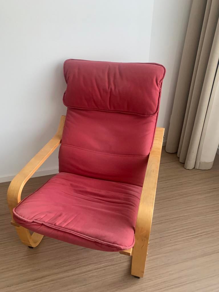 IKEA Poäng stoel, Ophalen of Verzenden, Gebruikt, 75 tot 100 cm