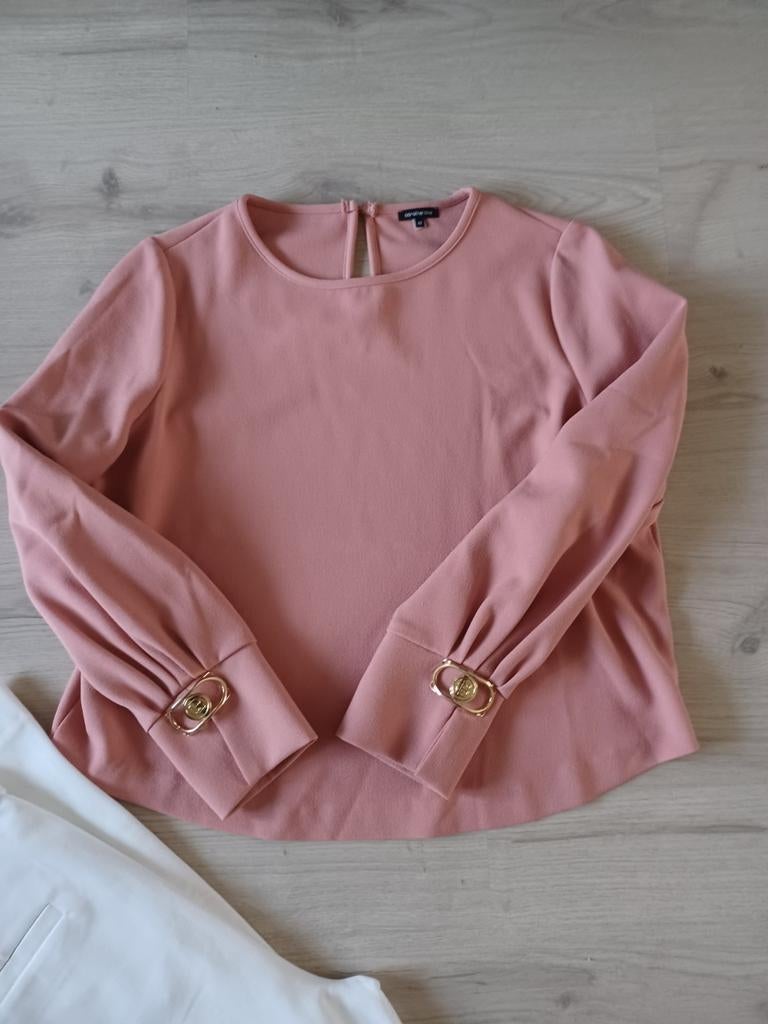 Caroline biss blouse top oud roze 42, Ophalen of Verzenden, Zo goed als nieuw, Maat 42/44 (L), Roze