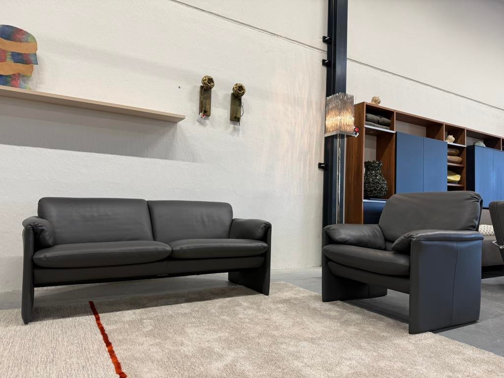 Als nieuw Leolux Bora Bora Bank 2,5 zits Senso Ombra Stoel, Leolux, 75 tot 100 cm, Ophalen of Verzenden, Zo goed als nieuw