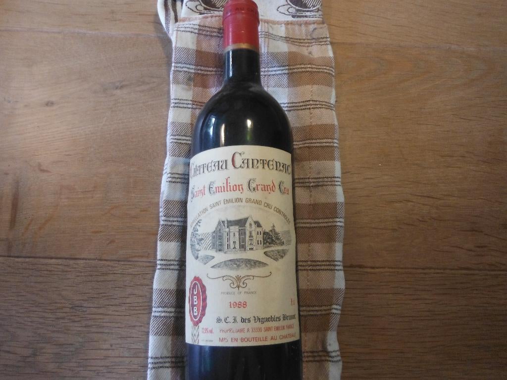 1988 Chateau Cantenac Saint Emilion Grand Cru, Verzenden, Frankrijk, Nieuw, Rode wijn