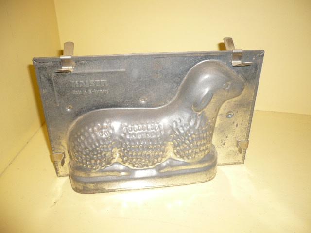 Mie18<>; oude boter/ chocolade vorm lam, Antiek en Kunst, Curiosa en Brocante, Verzenden