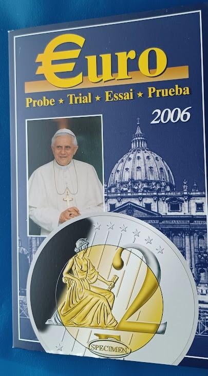 Vaticaan Euro Probe, Trial, Proefset 2006 - Benedictus XVI, Verzenden, Overige materialen, Buitenland