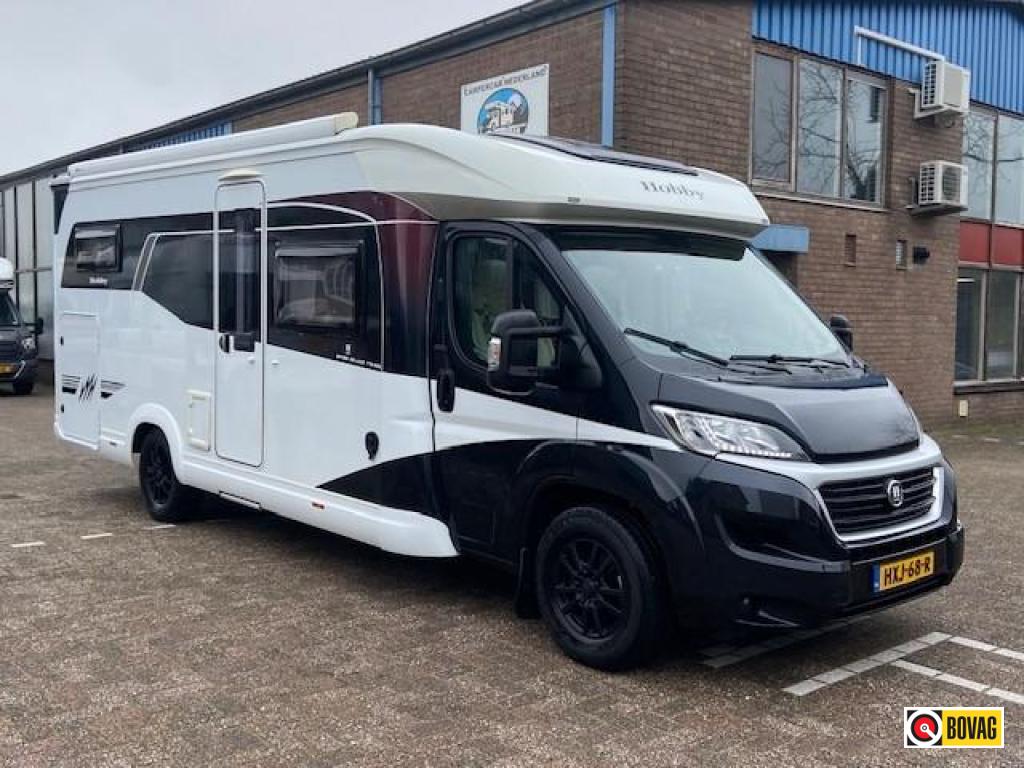 Hobby Optima De Luxe 75 HGE Automaat en LUXE, Caravans en Kamperen, Campers, Automaat, Ringverwarming, Fiat, Hobby