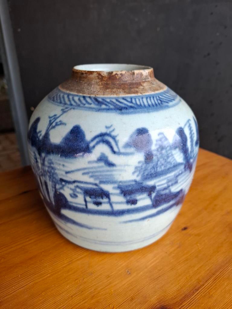 2 stenen gember potten, Ophalen