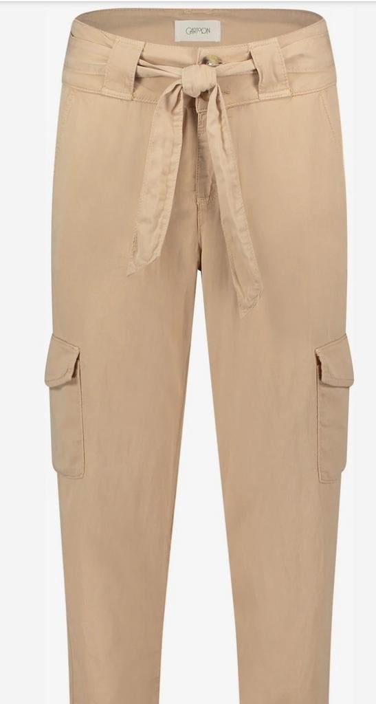 CARTOON beige broek met strikceintuur, maat 38, Maat 38/40 (M), Cartoon, Beige, Ophalen of Verzenden