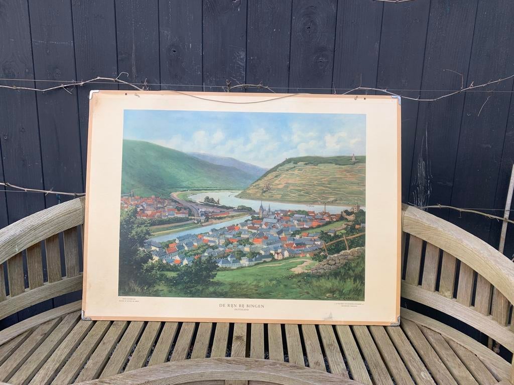 Schoolplaat - Duitsland - De Rijn bij Bingen, Ophalen, Aardrijkskunde