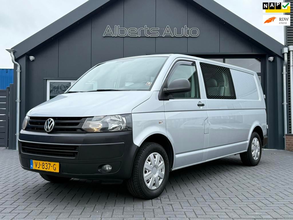 Volkswagen Transporter 2.0 TDI L2H2 BM | DUBBELE CABINE | MA, Voorwielaandrijving, Euro 5, Gebruikt, Zwart