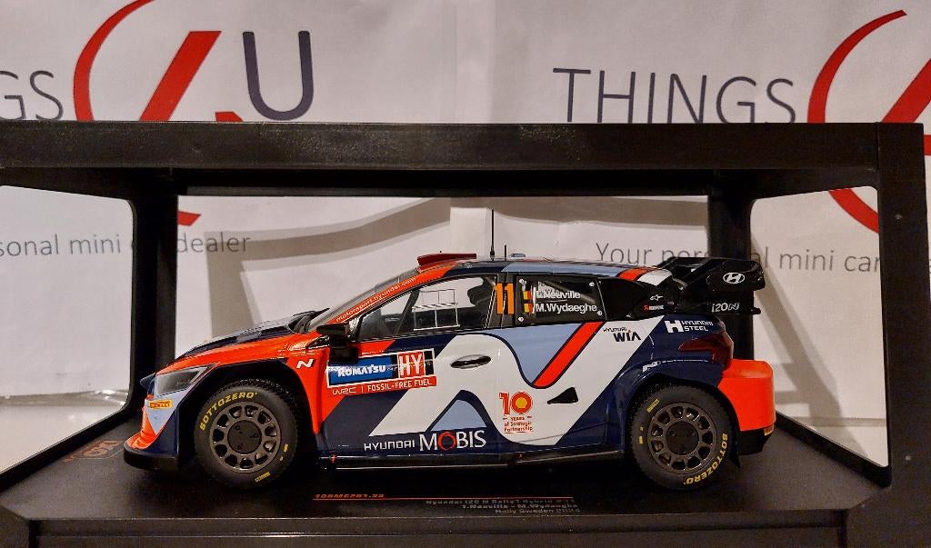 Ixo 1:18 Hyundai i20 N Rally 1 No.11 Rally Zweden 2024, Hobby en Vrije tijd, Modelauto's | 1:18, Ophalen of Verzenden, Nieuw, Auto