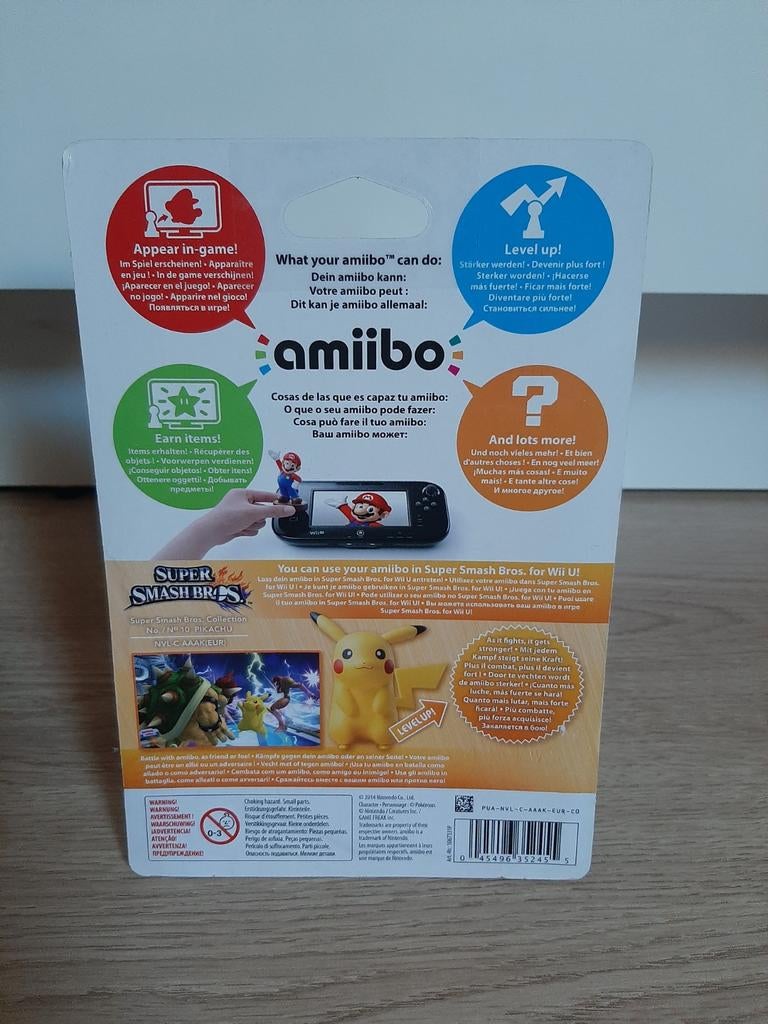 Pokemon pikachu amiibo, 1 speler, Ophalen of Verzenden, Avontuur en Actie, Vanaf 3 jaar