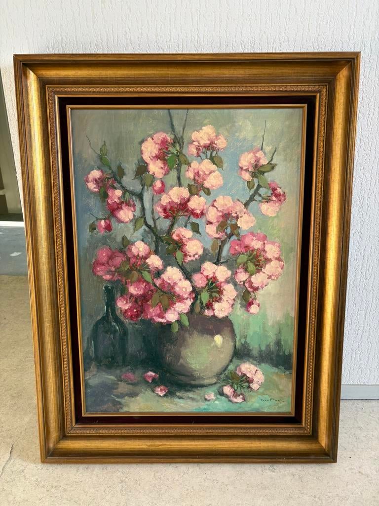 Prachtig schilderij op doek van de schilder Van der Poel., Ophalen of Verzenden