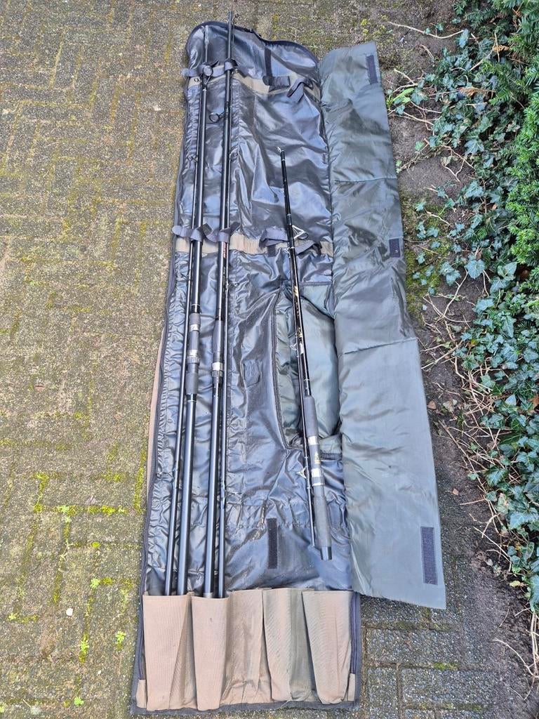 Hengels met foudraal., Watersport en Boten, Ophalen of Verzenden, Gebruikt, Werphengel