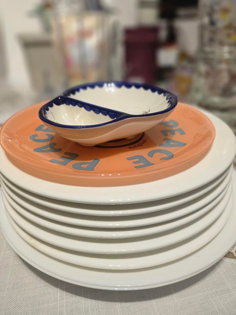 Borden en glazen, Ophalen, Glas, Overige stijlen, Bord(en)