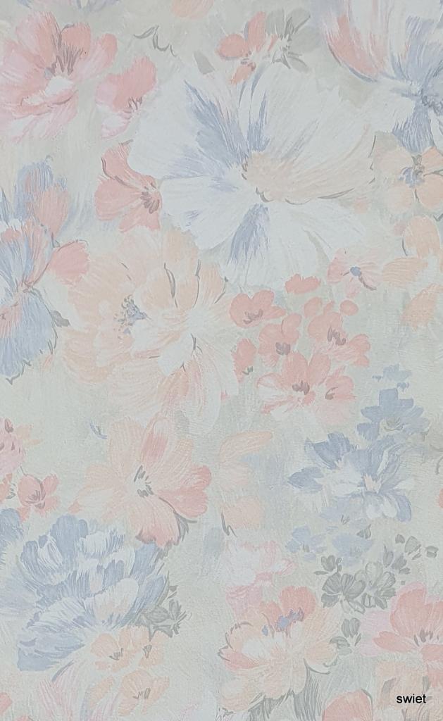 12639 Origineel uniek vintage oud behang wallpaper swiet, Ophalen of Verzenden, 10 tot 25 m²