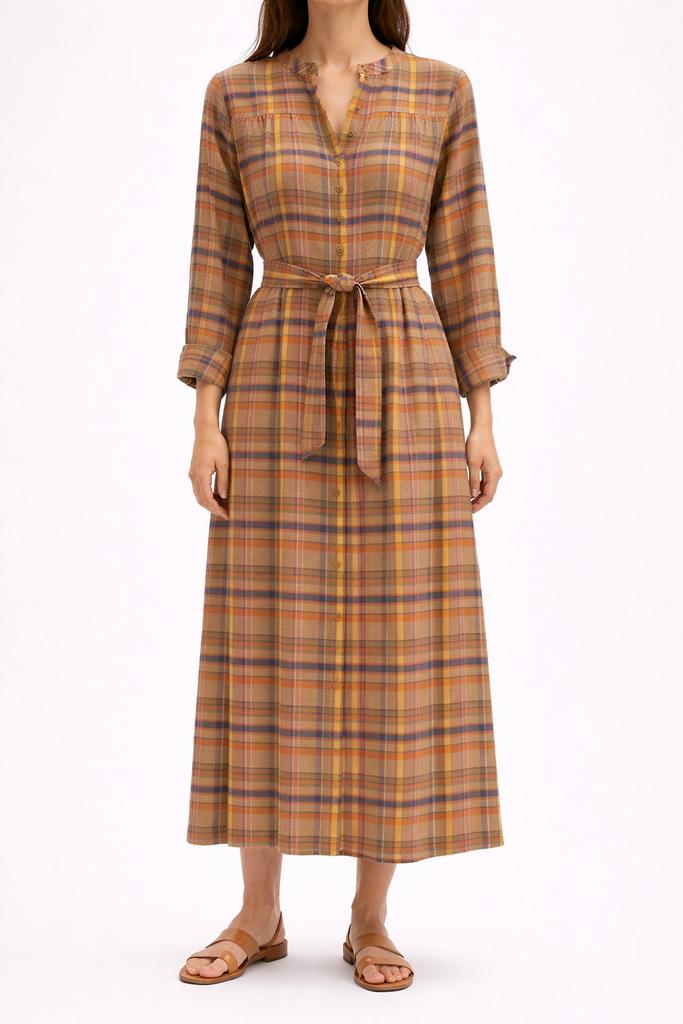 Jurk Sézane (40), Kleding | Dames, Maat 38/40 (M), Bruin, Nieuw, Ophalen of Verzenden