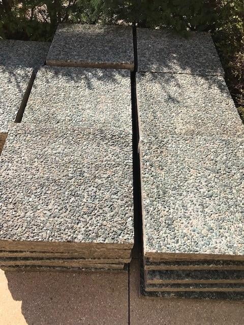 Vierkante grindtegels 50x50 cm, Tuin en Terras, Tegels en Klinkers, Ophalen, Gebruikt, Minder dan 5 m², Beton