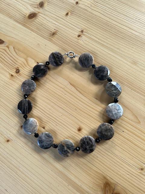 Picture jaspis ketting, Overige kleuren, Verzenden, Zo goed als nieuw, Steen of Mineraal