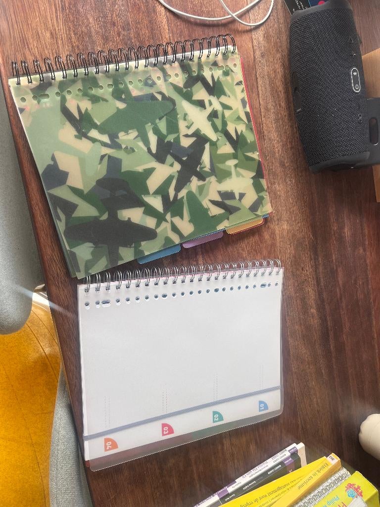 Twee ringbandblok spiraal notitieboeken, Diversen, Ophalen, Zo goed als nieuw, A4