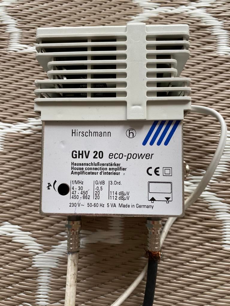 Hirschmann GHV20 eco-power Versterker, Ophalen of Verzenden, Gebruikt