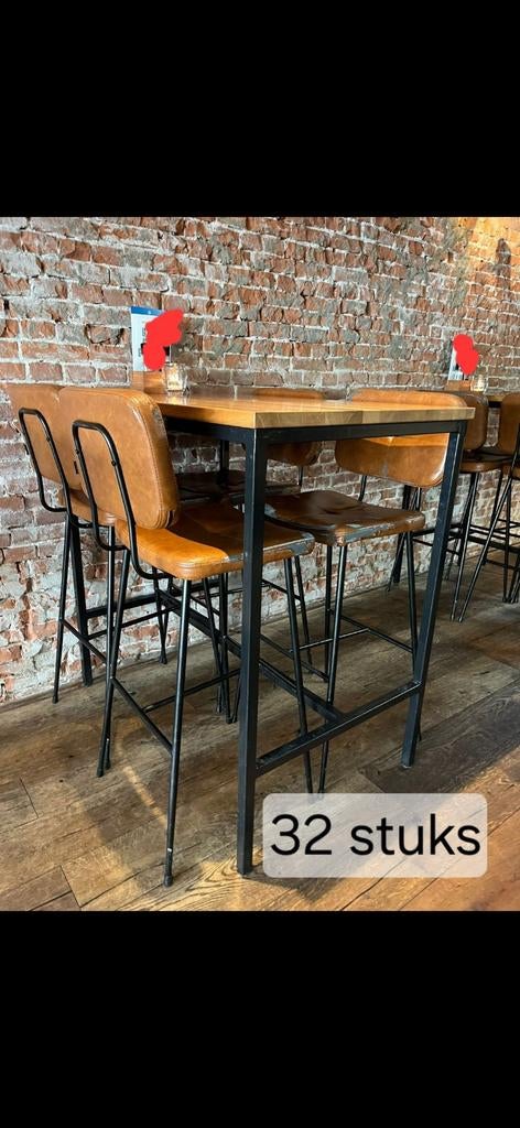 55 Gebruikte Horeca Stoelen - Ideaal voor Café/Restaurant, Ophalen, Gebruikt, Bruin, Vijf, Zes of meer stoelen