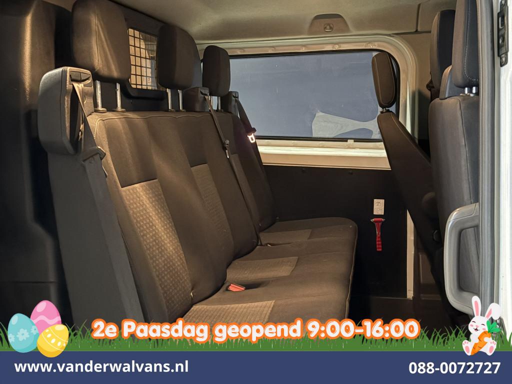 Ford Transit Custom 2.0 TDCI 130pk L2H1 Dubbele Cabine Euro6, Voorwielaandrijving, 4 cilinders, 1991 kg, Wit