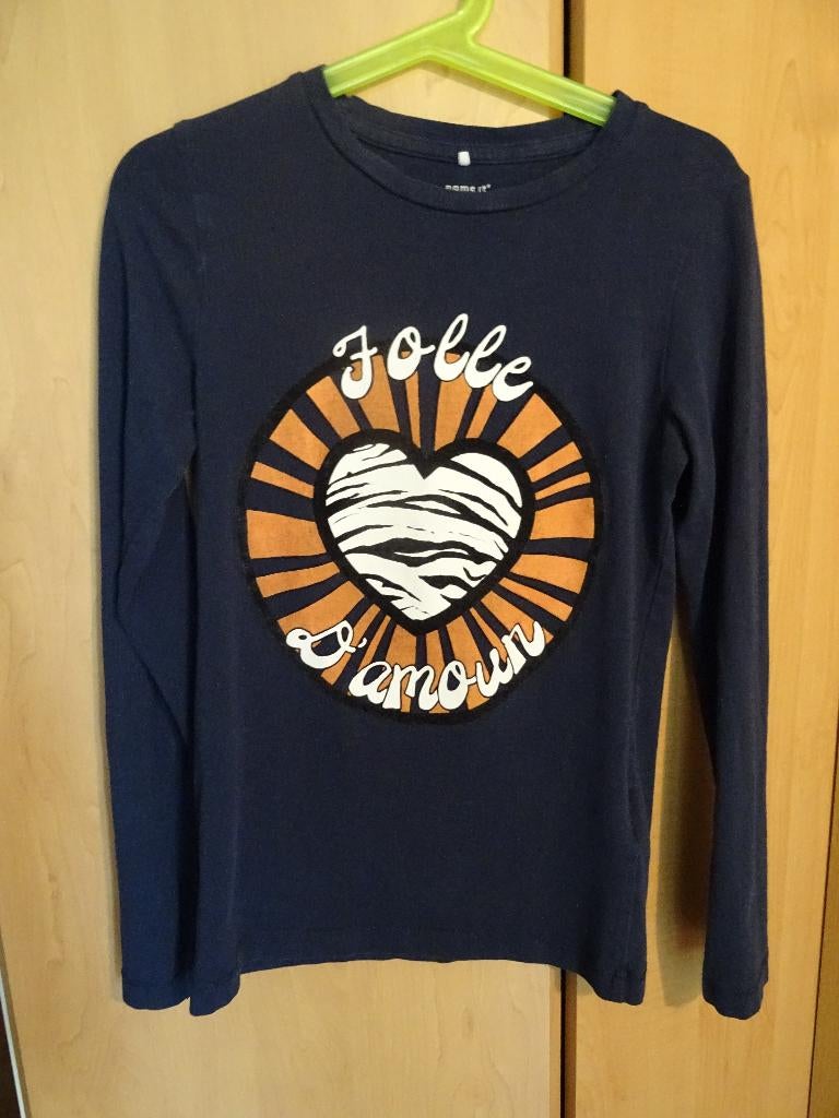 Name it shirt, Kinderen en Baby's, Kinderkleding | Maat 122, Meisje, Ophalen of Verzenden, Zo goed als nieuw, Shirt of Longsleeve