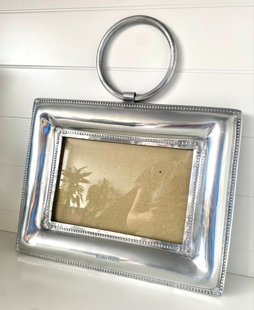 Riviera Maison fotolijst met ring, Ophalen of Verzenden, Zilver