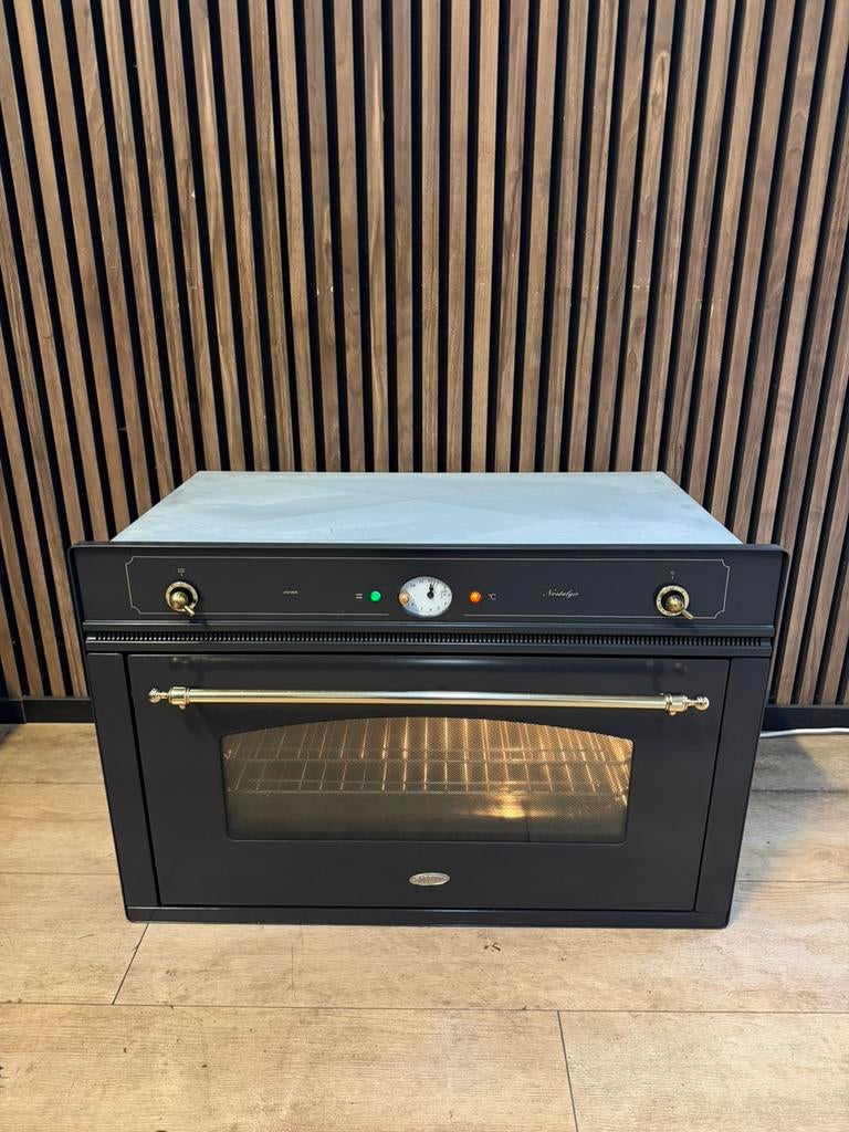 Prachtige Antraciet Boretti inbouw oven (Gratis bezorgen), 5258sh, Hete lucht, Ophalen of Verzenden, Zo goed als nieuw