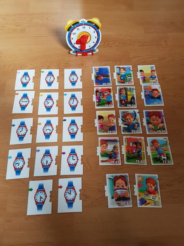 Puzzel leren klok kijken. Hoe laat is het?
Leren klokkijken, Ophalen of Verzenden, Zo goed als nieuw