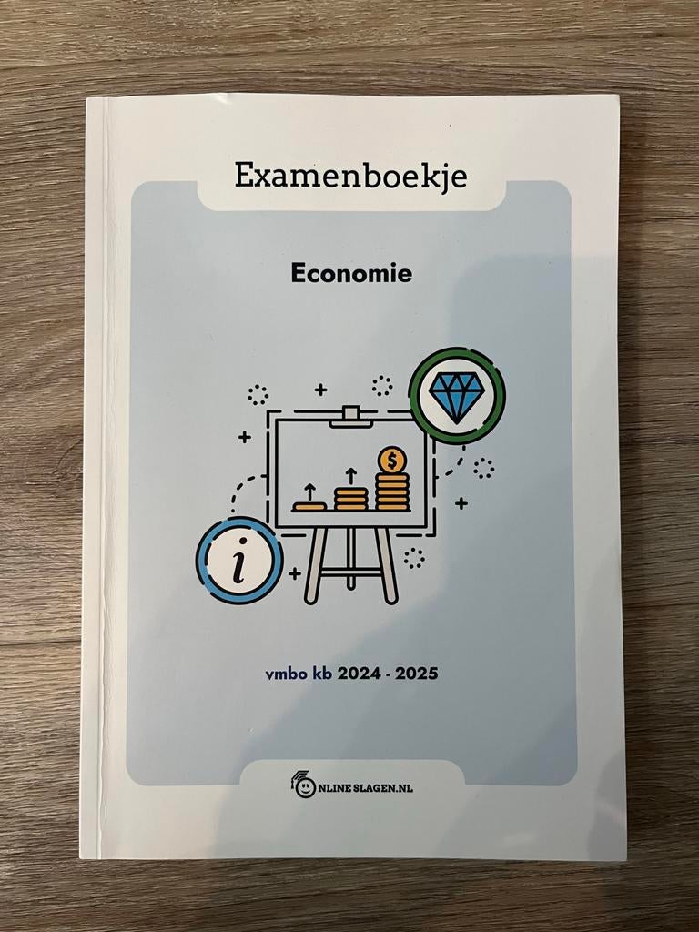 Examenboekje Economie VMBO KB 2024-2025, Boeken, Ophalen of Verzenden, Alpha, Nieuw, LBO