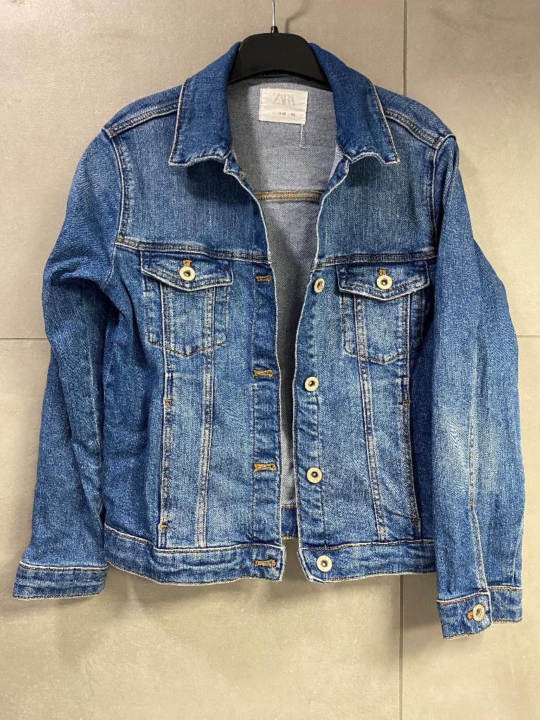 Zara spijkerjasje meisje maat 152 (11/12), Gebruikt, Meisje, Ophalen of Verzenden, Jas