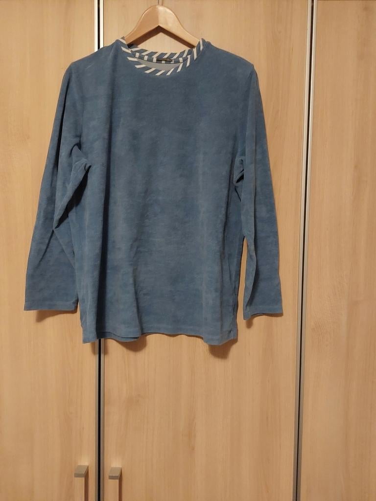 Dames schiesser blousje badstof. Maat 44, Ophalen of Verzenden, Blauw