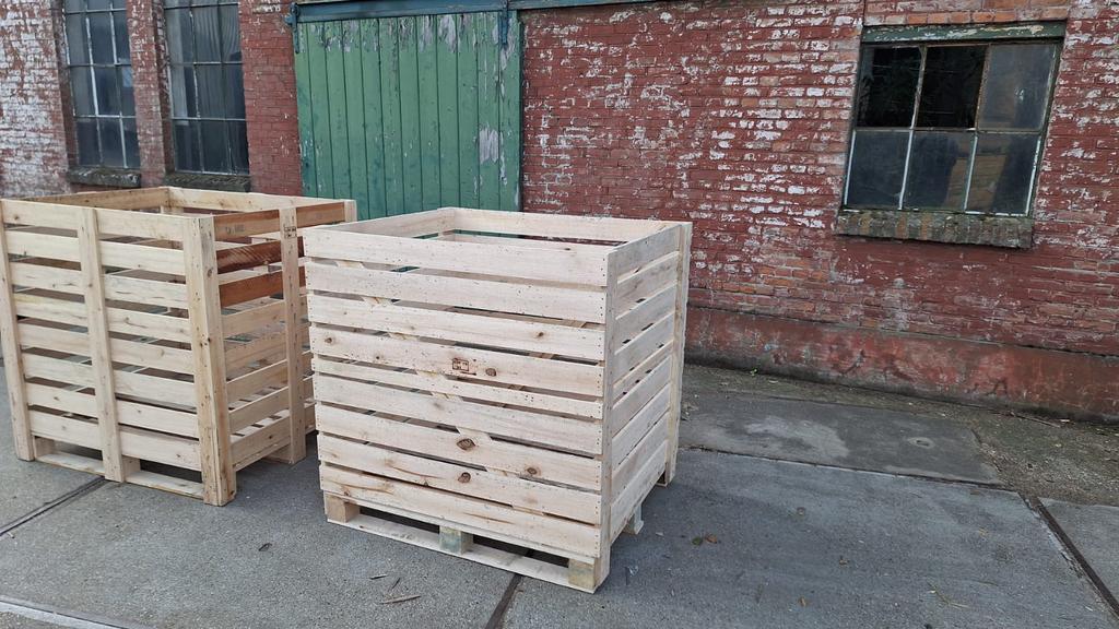 Palletbox houtekratten opslagbak, Ophalen, 100 cm of meer, 60 cm of meer, Overige typen