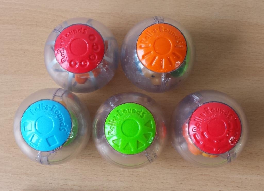 Fisher-Price - 5 Roll-a-Rounds Ballen Dieren, Gebruikt, Overige typen, Ophalen of Verzenden, Nvt