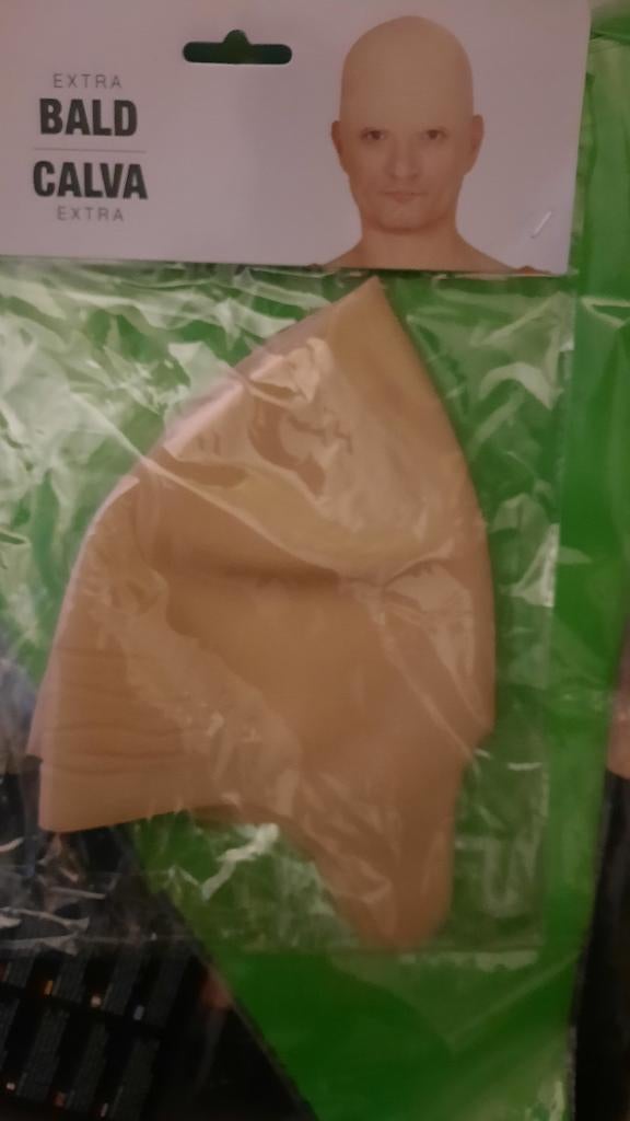 Extra Kale Hoofdhuid - Kostuum Accessoire, Hobby en Vrije tijd, Kostuums, Theaterbenodigdheden en LARP, Nieuw, Ophalen of Verzenden