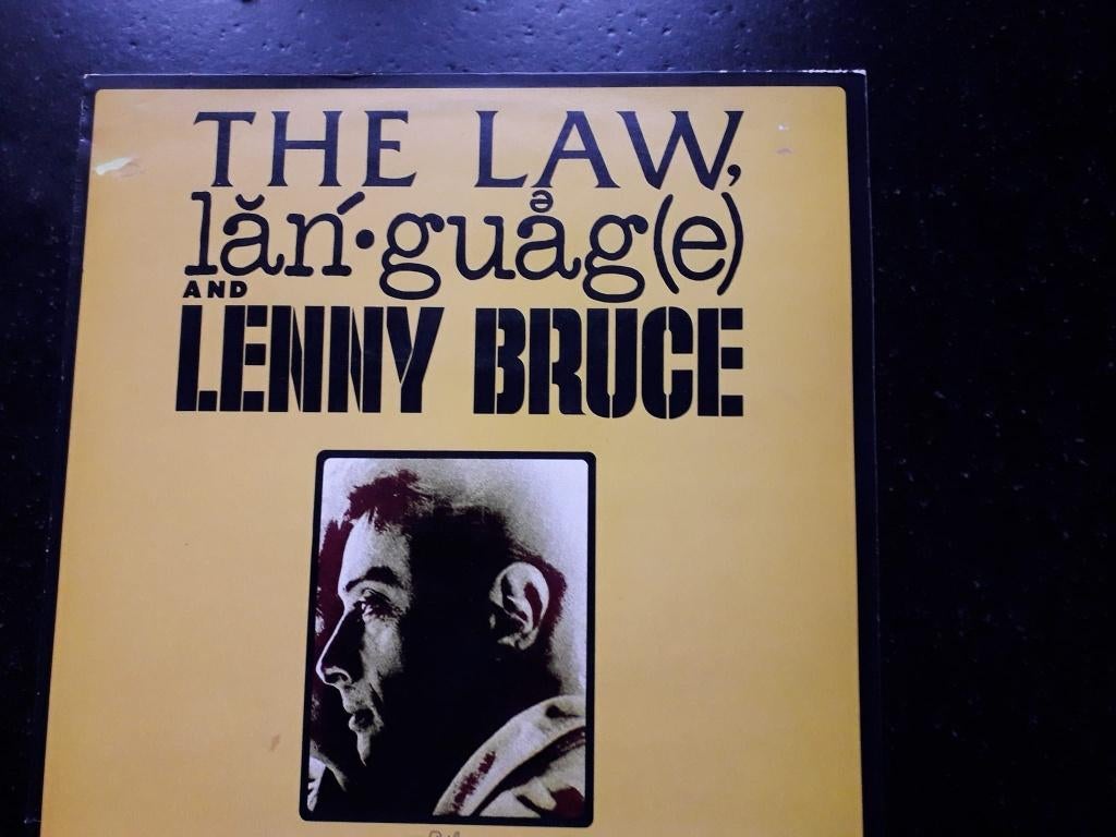 LENNY BRUCE - THE LAW LANGUAGE - LP, Ophalen of Verzenden, Zo goed als nieuw, Overige formaten