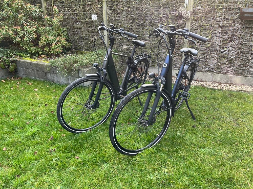 2x Qwic e-bike primium mn7 (plus) -dames en heren model, Fietsen en Brommers, Elektrische fietsen, Zo goed als nieuw, Qwic, 51 tot 55 cm