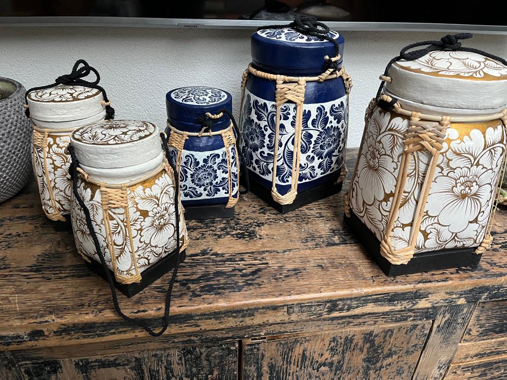 Chinese rijst pot chinees mand rijst oosters uniek aziatisch, Huis en Inrichting, Woonaccessoires | Schalen en Manden, Verburgt Vintage